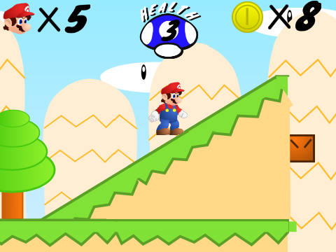 Super Mario For Scratch Lives&Health Hack
