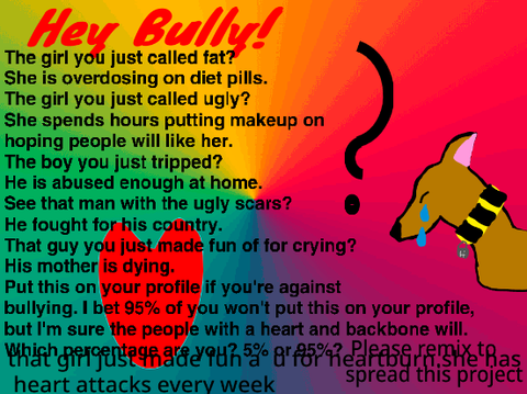 Help Stop Bullying. Please remix this remix remix