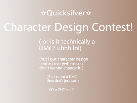 ✩Quicksilver Character Design Contest Thingy Yay✩