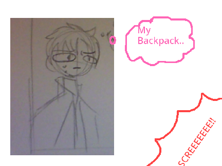 Tendou took Ushiwaka's backpack.