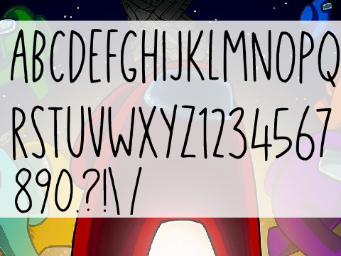 Among us font