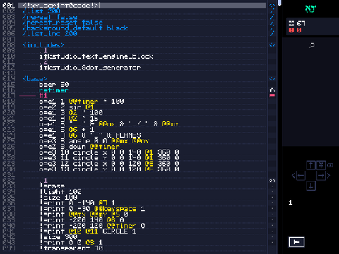 ITK最新プログラミング言語 - XY Script editor