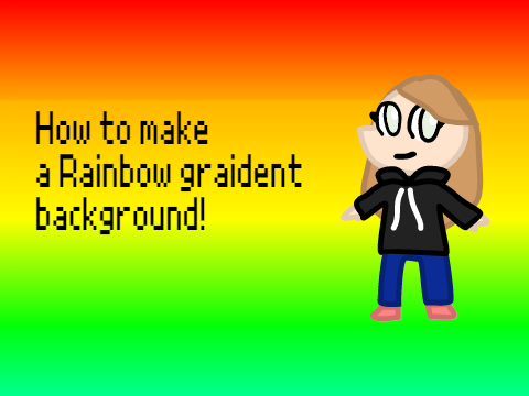 How to make a rainbow gradient background!