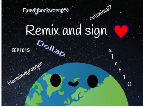 Remix and sign!  remix remix