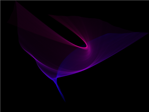 Bezier Generative Art with Colour