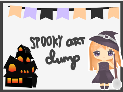 halloween art dump