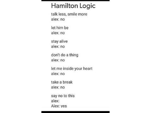Hamilton memes I send my friends