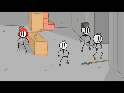 Henry Stickmin Distraction Dance in fleeing the complex!