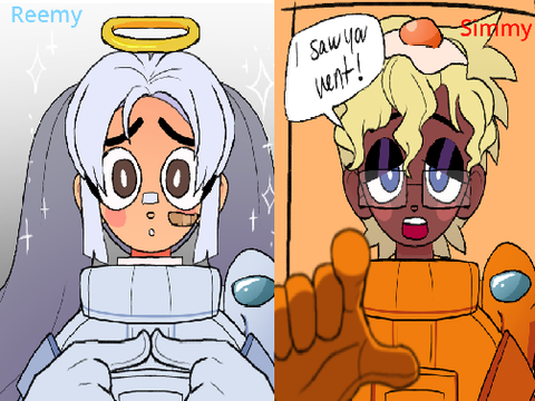 Reemy and Simmy (Among us Ocs)