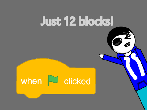 12 blocks of code