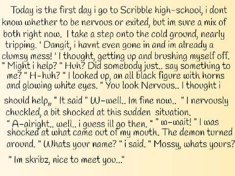 Skribz Side Chapter 1 : New friend