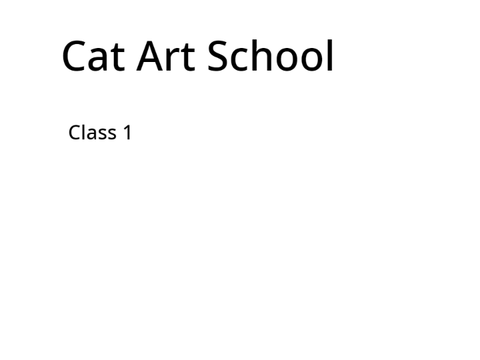 Cat Art School - Class 1 - headshots and busts 