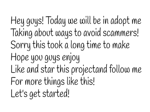 how to avoid scammers in adopt me