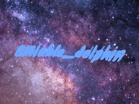 an intro for @amiable_dolphin