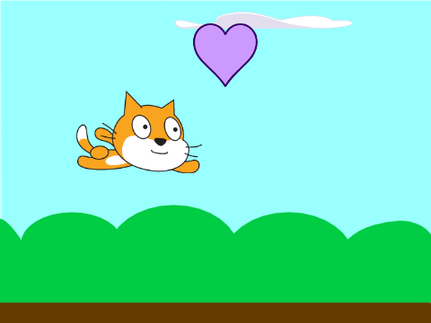 Flying cat