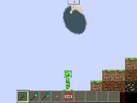Creeper and the underground HedgehogHedgehog