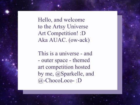 artsy universe // an art competition