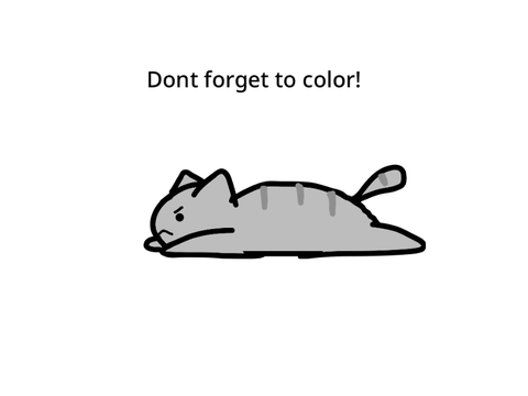 Cute and Simple Cat Drawing Tutorial  (Easy)