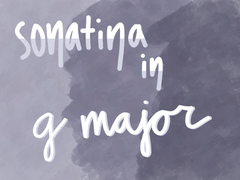 sonatina in g major - piano cover
