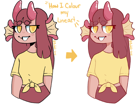 Line-art Colouring Mini Tutorial