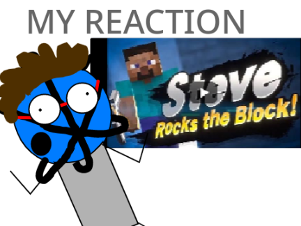 My Reaction to Minecraft Steve Being Confirmed for SSBU