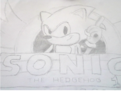 Sketch of Sonic The Hedgehog 1 (1994)