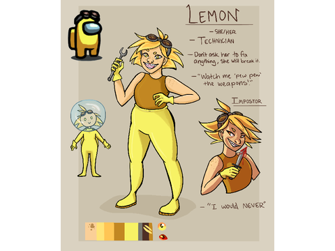 Among Us OC: Lemon