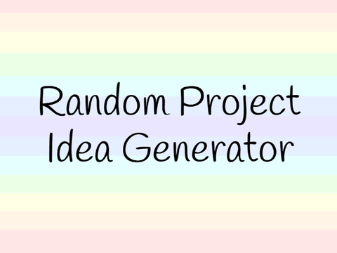 Random Project Idea Generator