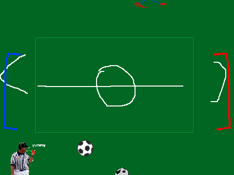 soccer game of eggs