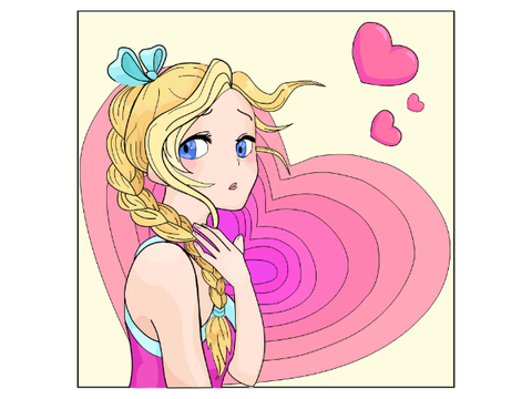 vectorizing a happy color image.