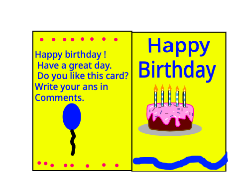 Happy Birthday card