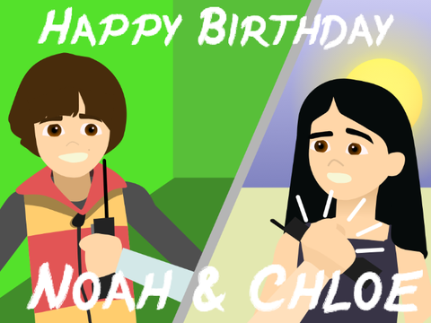 Happy Birthday to Chloe and Noah Schnapp!