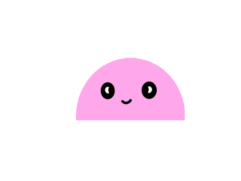 Cute strawberry mochi drawn by me