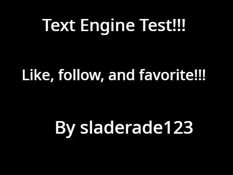 Text Engine Test