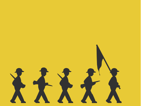 marching soldiers
