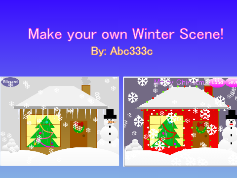 Make your own Winter Scene