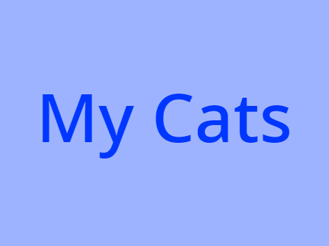 My Cats!!