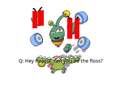 Koocia can do the floss? Youtube Stories