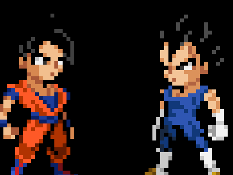 Goku Vs Vegeta (Sprite Animation)