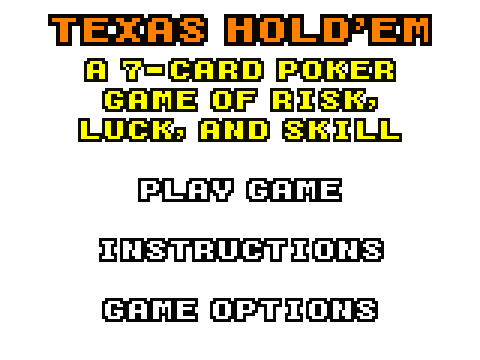 Texas Hold'em - A 7-Card Poker Game