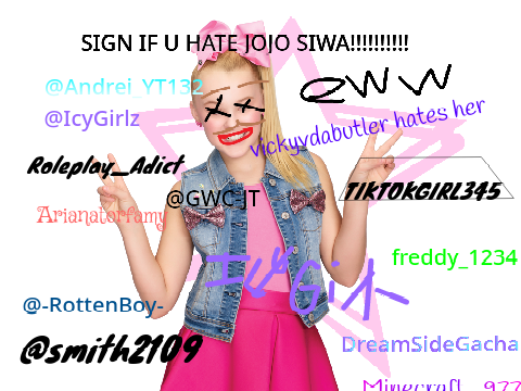 SIGN IF U DON´T LIKE JOJO SIWA!!!!!!!