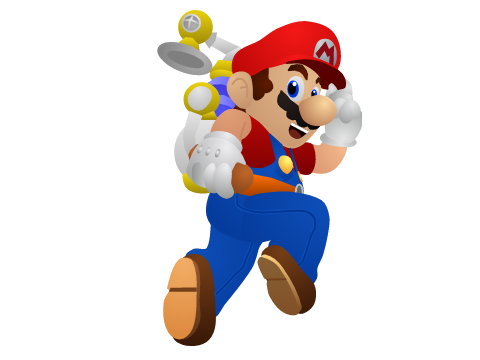 Super Mario Sunshine Vector Sprite