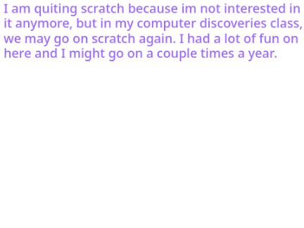 Im quiting scratch...
