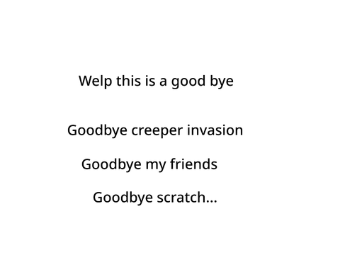 Im Quiting scratch