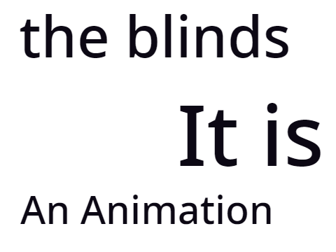 the blinds