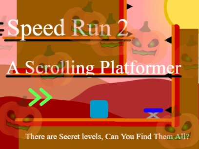 Speed Run 2 - A  CLOUD Scrolling Platformer UPDATED