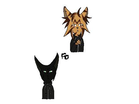 Hollyleaf and Lionblaze dressed up as KH Characters