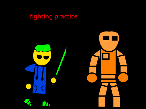 fighting practice