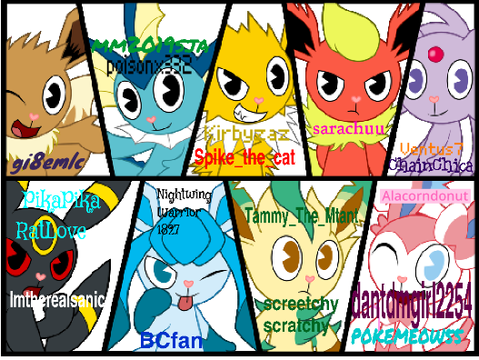 Sign your name beside ur favorite eeveelutions! remix remix remix remix remix remix remix r..… remix
