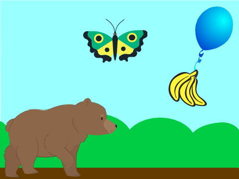 bear and his bananas